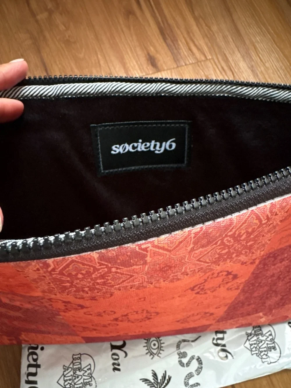 Society6 Vintage Bohemian Quilt 13” Laptop Sleeve - Burnt Orange